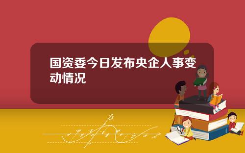 国资委今日发布央企人事变动情况