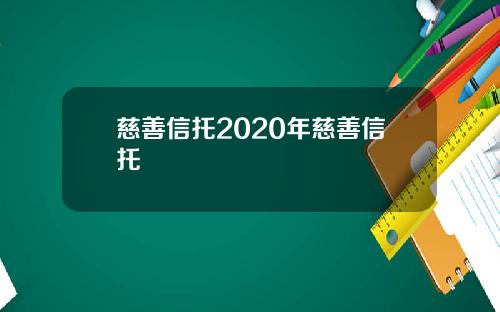 慈善信托2020年慈善信托