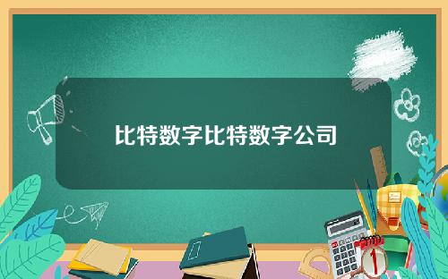 比特数字比特数字公司