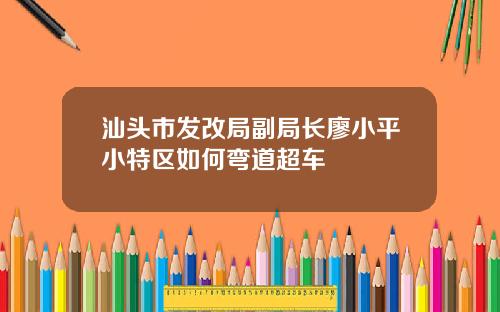 汕头市发改局副局长廖小平小特区如何弯道超车