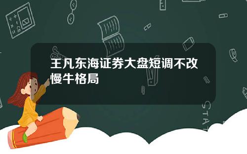 王凡东海证券大盘短调不改慢牛格局