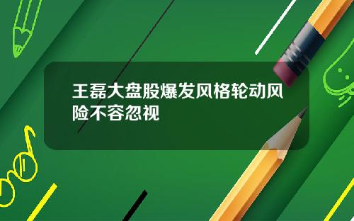 王磊大盘股爆发风格轮动风险不容忽视