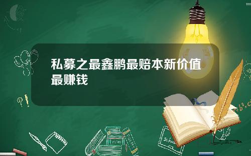 私募之最鑫鹏最赔本新价值最赚钱