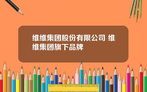 维维集团股份有限公司 维维集团旗下品牌