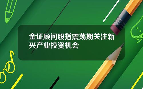 金证顾问股指震荡期关注新兴产业投资机会