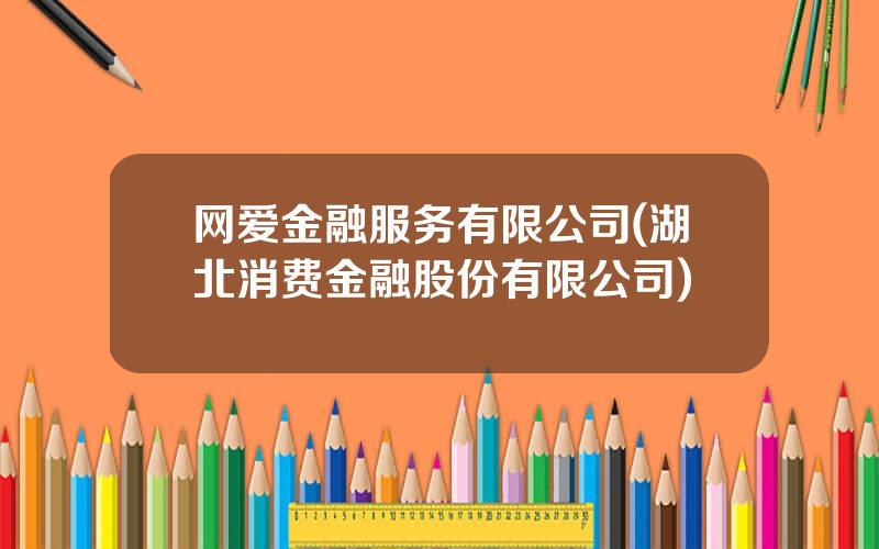 网爱金融服务有限公司(湖北消费金融股份有限公司)